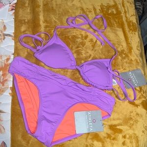 NWT Athleta Lavender Bikini Swimsuit